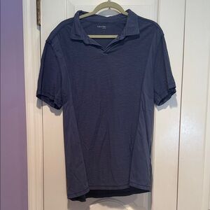 Calvin Klein Jeans Men's Dark Blue Short Sleeve Polo
